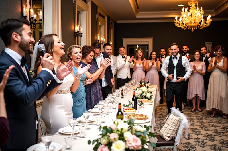 Singing Wedding Waiters celebration